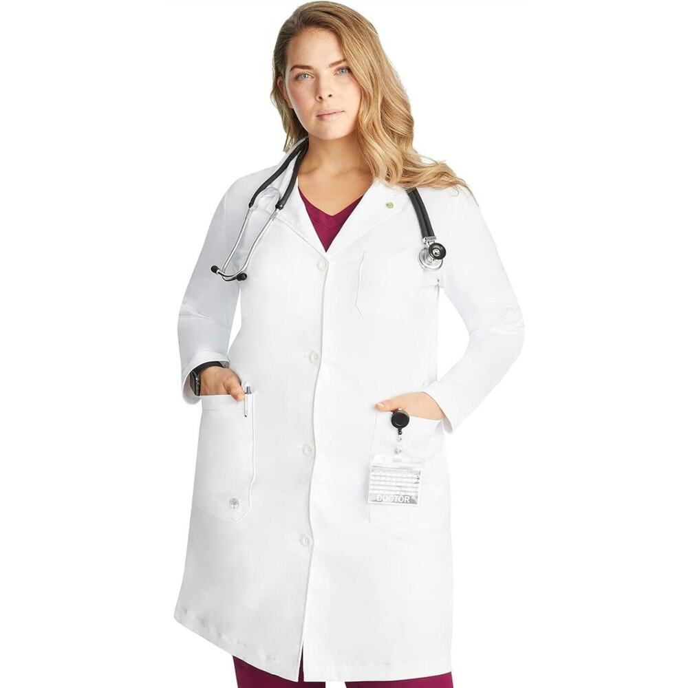 healing hands White Professional Medical Lab Coat